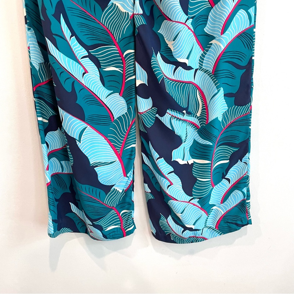 Lucky Brand by Dale Hope Silk Tropical Leaf Pants - Picture 8 of 11
